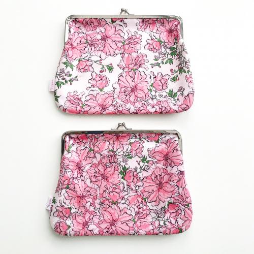 Kirsikkajuhla big kiss-lock purse, pale pink
