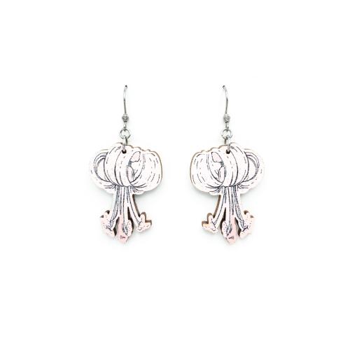 Varjolilja earrings, white