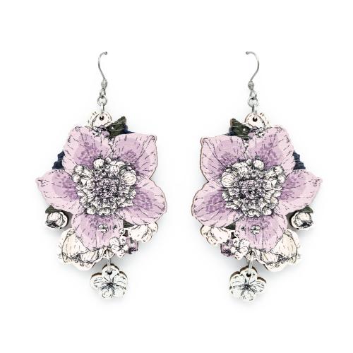 Sydäntalvi earrings, purple