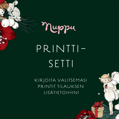 Kolme A3 printtiä, vapaavalintaisia