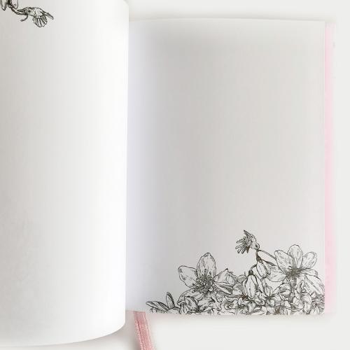II class Sydäntalvi notebook pale pink, hardcover 