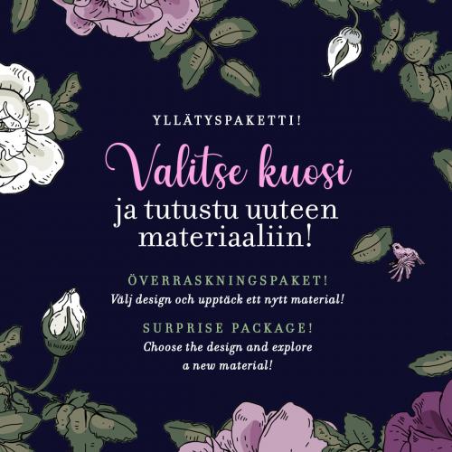 Yllätyspaketti Juhannusmuistot muste 2,5 m