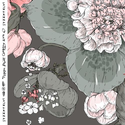 Discounted Sydäntalvi organic jersey, cement-powder