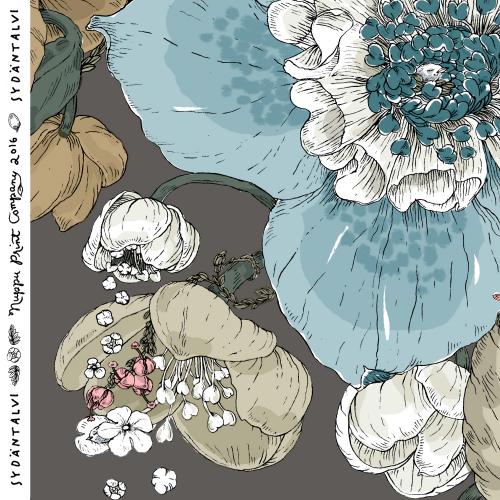 II-laatu Sydäntalvi luomutrikoo, laasti-syksy