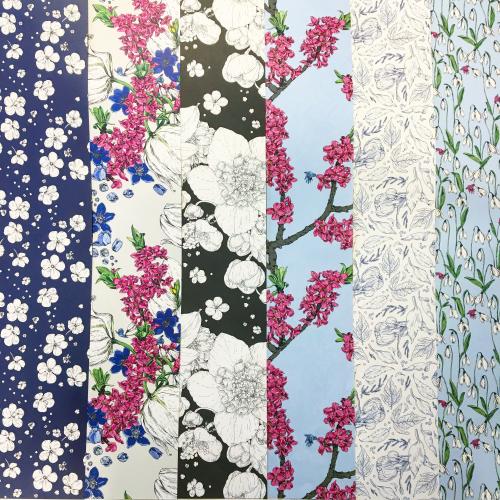 Set of gift wrap papers