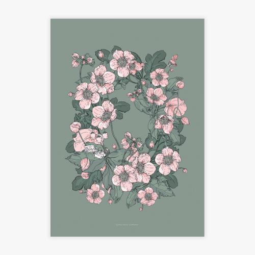 Värikäs printtisetti A3 5 kpl