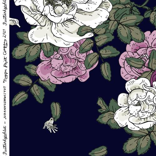 Juhannusmuistot pellava, muste