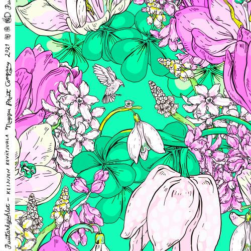 Keijujen kevätjuhla luomutrikoo, superaqua