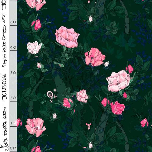 Kirous luomutrikoo, tummanvihreä