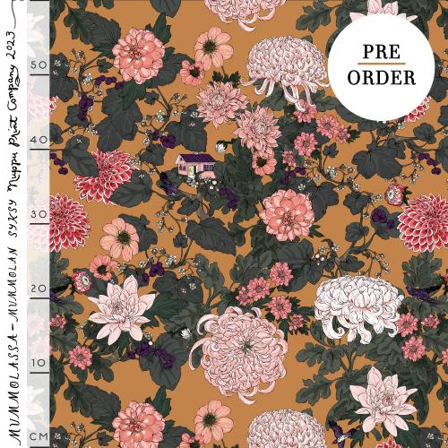 Mummolan syksy thick cotton canvas, toffee