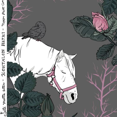 Kohtalon hetki luomutrikoo, tummanharmaa