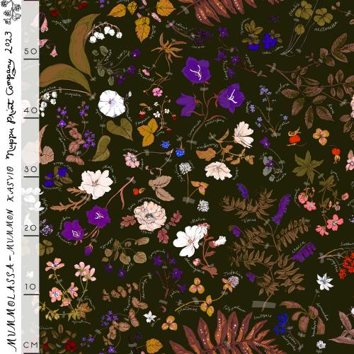 Mummon kasvio organic jersey, dark olive