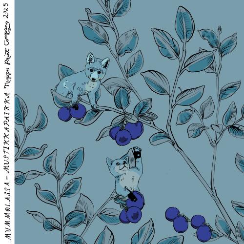 Mustikkapaikka luomutrikoo, huurre