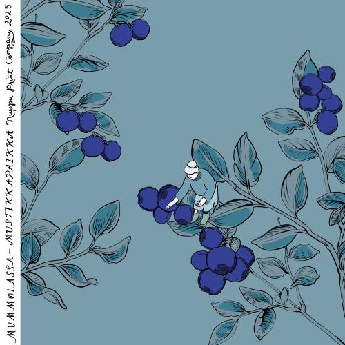 Mustikkapaikka luomutrikoo, huurre