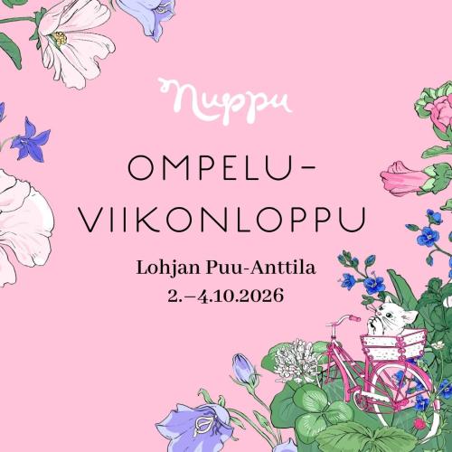 Nupun ompeluviikonloppu syksy 2026