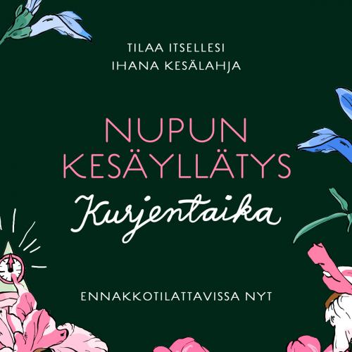 Nupun kesäyllätys 2025! Kurjentaika tummanvihreä, trikoo 1,5 m