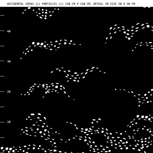 Particles, black and white organic jersey