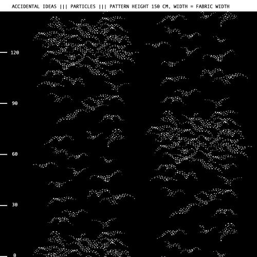 Particles, black and white organic jersey 