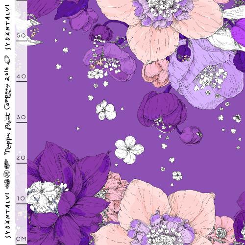 Sydäntalvi luomutrikoo, purppura