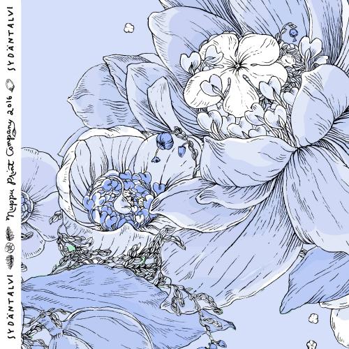 Sydäntalvi urheilutrikoo pehmeä, kasteensininen