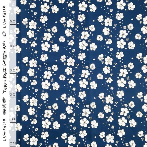 Lumipallo thick cotton canvas, blue