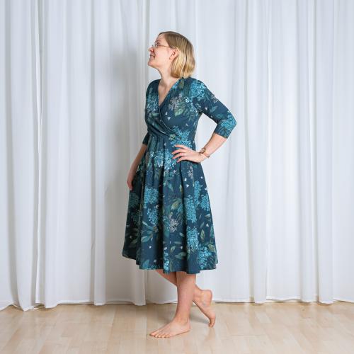 Syysmuutto luomutrikoo, farkunsininen