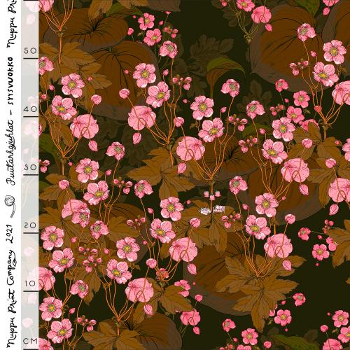 Syysvuokko luomutrikoo, tumma oliivi