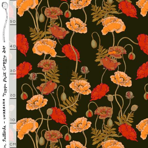 Unikkoaika organic jersey, dark olive