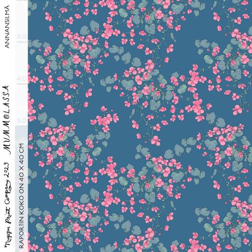 Annansilmä pellava, taivaansininen