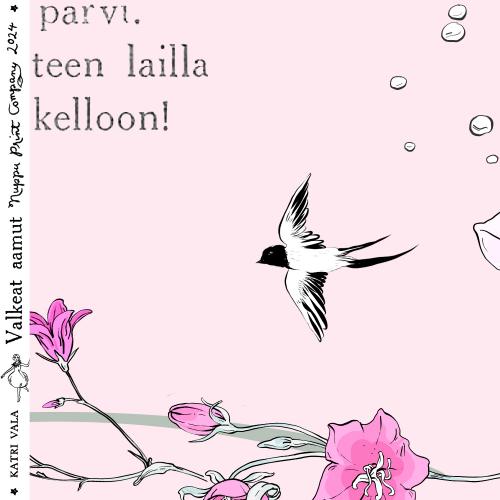 Valkeat aamut luomutrikoo, hento vaaleanpunainen