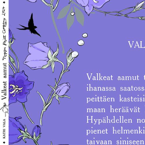 Valkeat aamut luomutrikoo, tumma laventeli