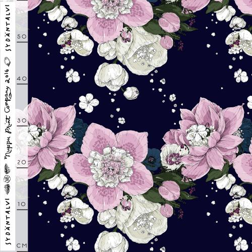 Sydäntalvi puuvillapanama, muste