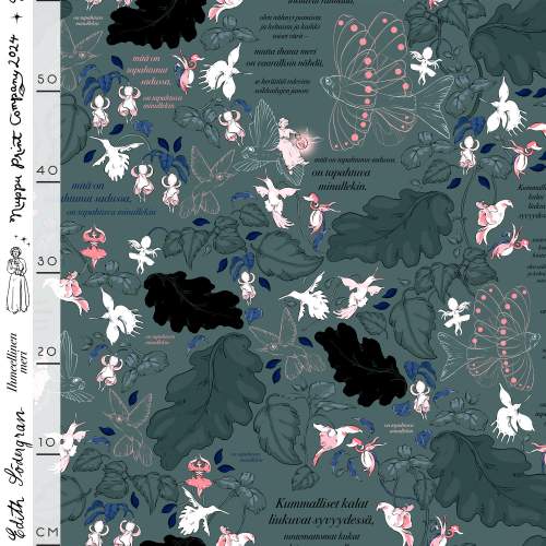 Ihmeellinen meri luomutrikoo, hopeanvihreä