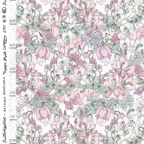 Keijujen kevätjuhla luomumusliini (tuplaharso), haalea nude