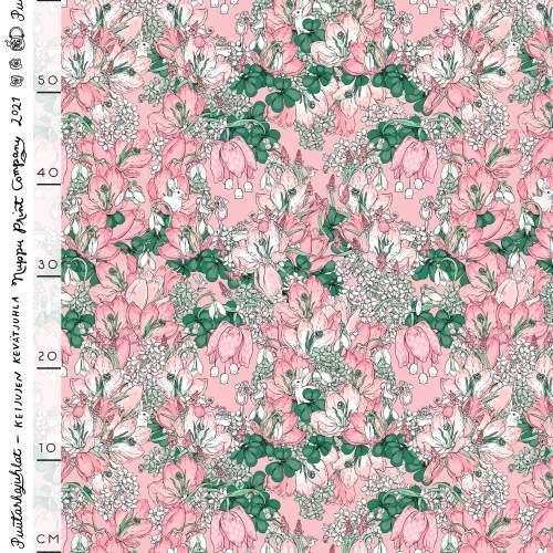 Keijujen kevätjuhla urheilutrikoo liukas, ruusu