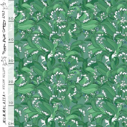 Kielon kellot organic jersey, dark mint