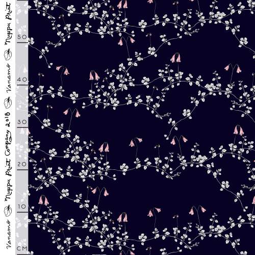 Vanamo joustava puuvillasatiini, muste