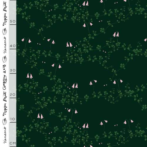 Vanamo joustava puuvillasatiini, tumma vihreä