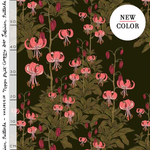 Varjolilja luomutrikoo, tumma oliivi