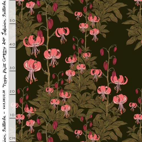 Varjolilja organic jersey, dark olive