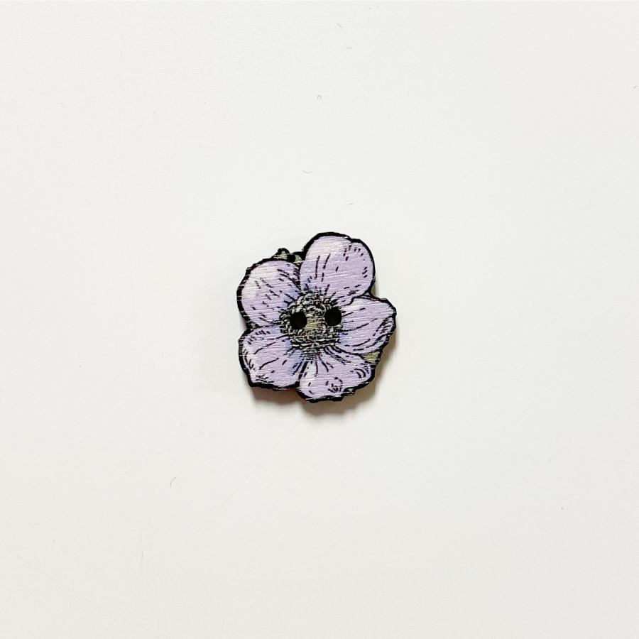 Syysvuokko button medium, lilac
