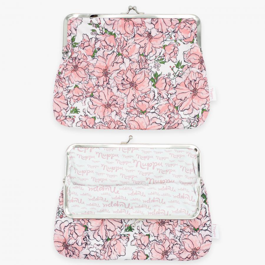 Kirsikkajuhla big kiss-lock purse, pale pink