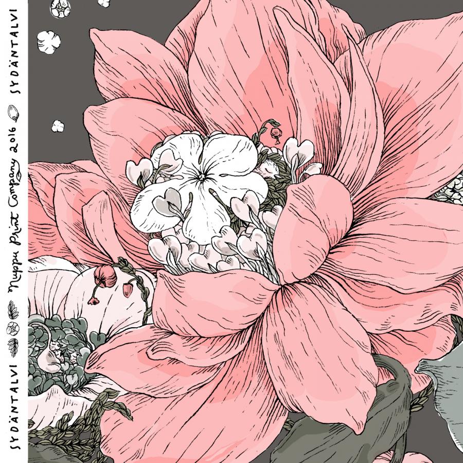 Discounted Sydäntalvi organic jersey, cement-powder