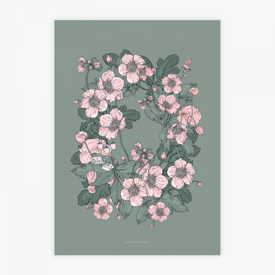 Värikäs printtisetti A3 5 kpl