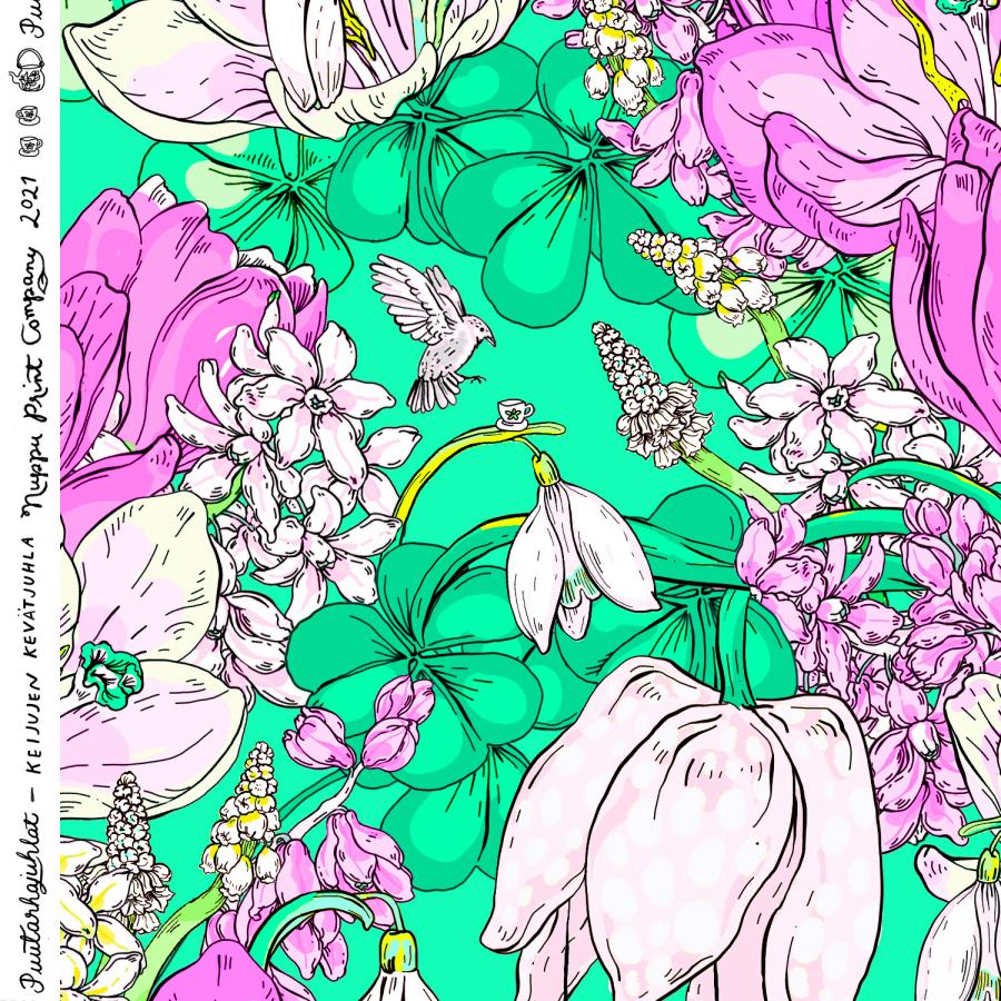 Keijujen kevätjuhla luomutrikoo, superaqua