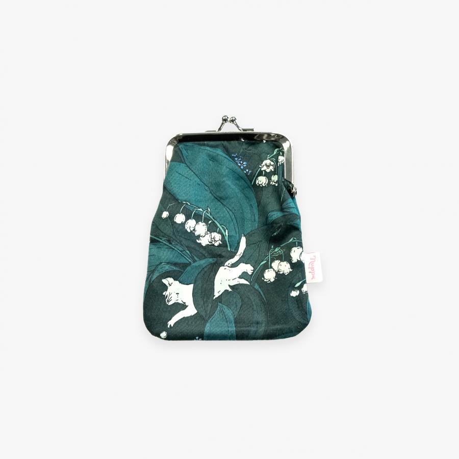 Kielon kellot small kiss-lock purse, dark petrol