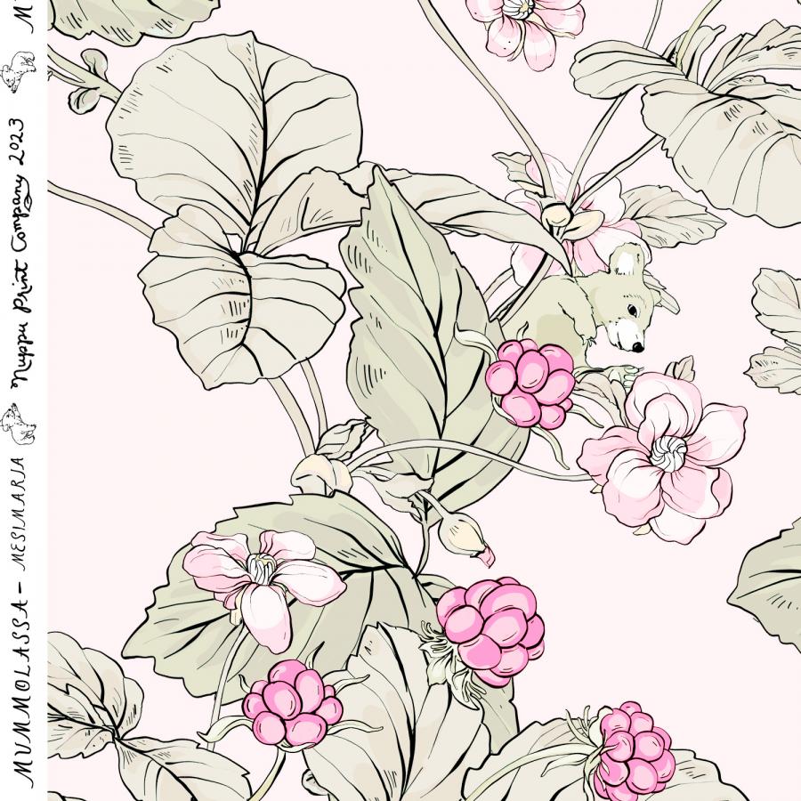 Mesimarja urheilutrikoo liukas, hento vaaleanpunainen