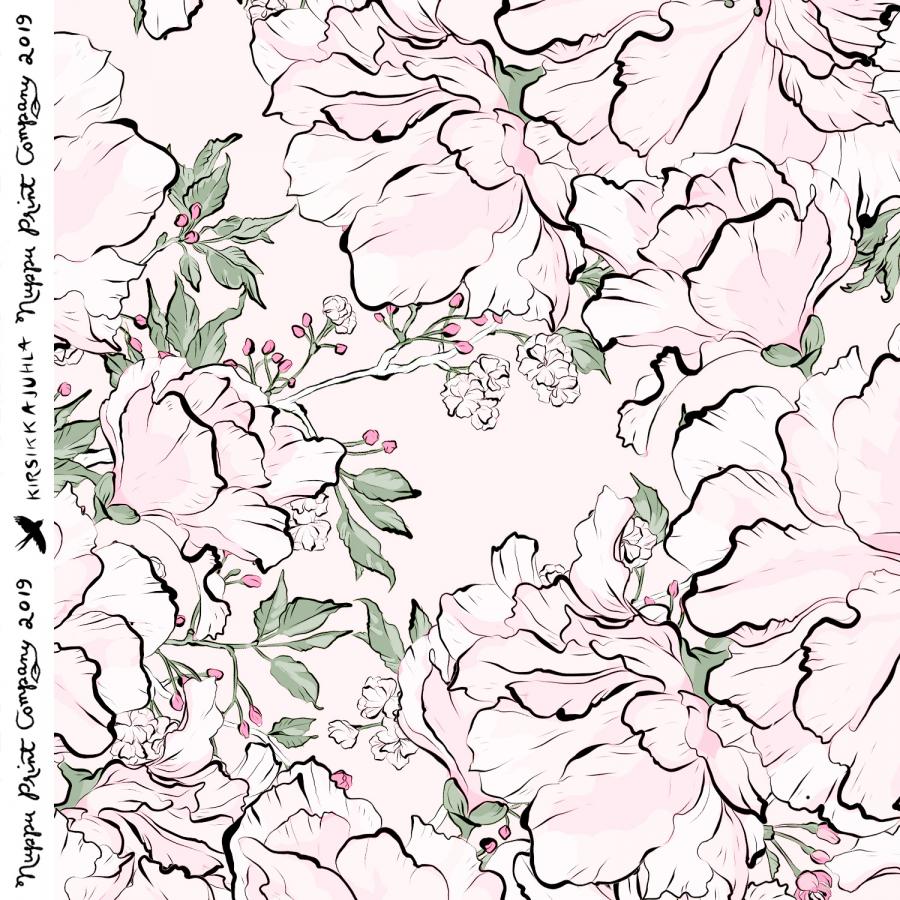 Kirsikkajuhla urheilutrikoo liukas, hento vaaleanpunainen