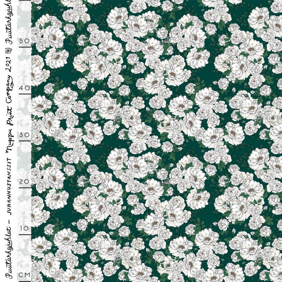 Juhannustanssit pellava, smaragdinvihreä