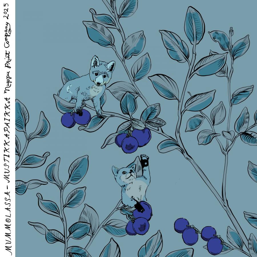 Mustikkapaikka luomutrikoo, huurre